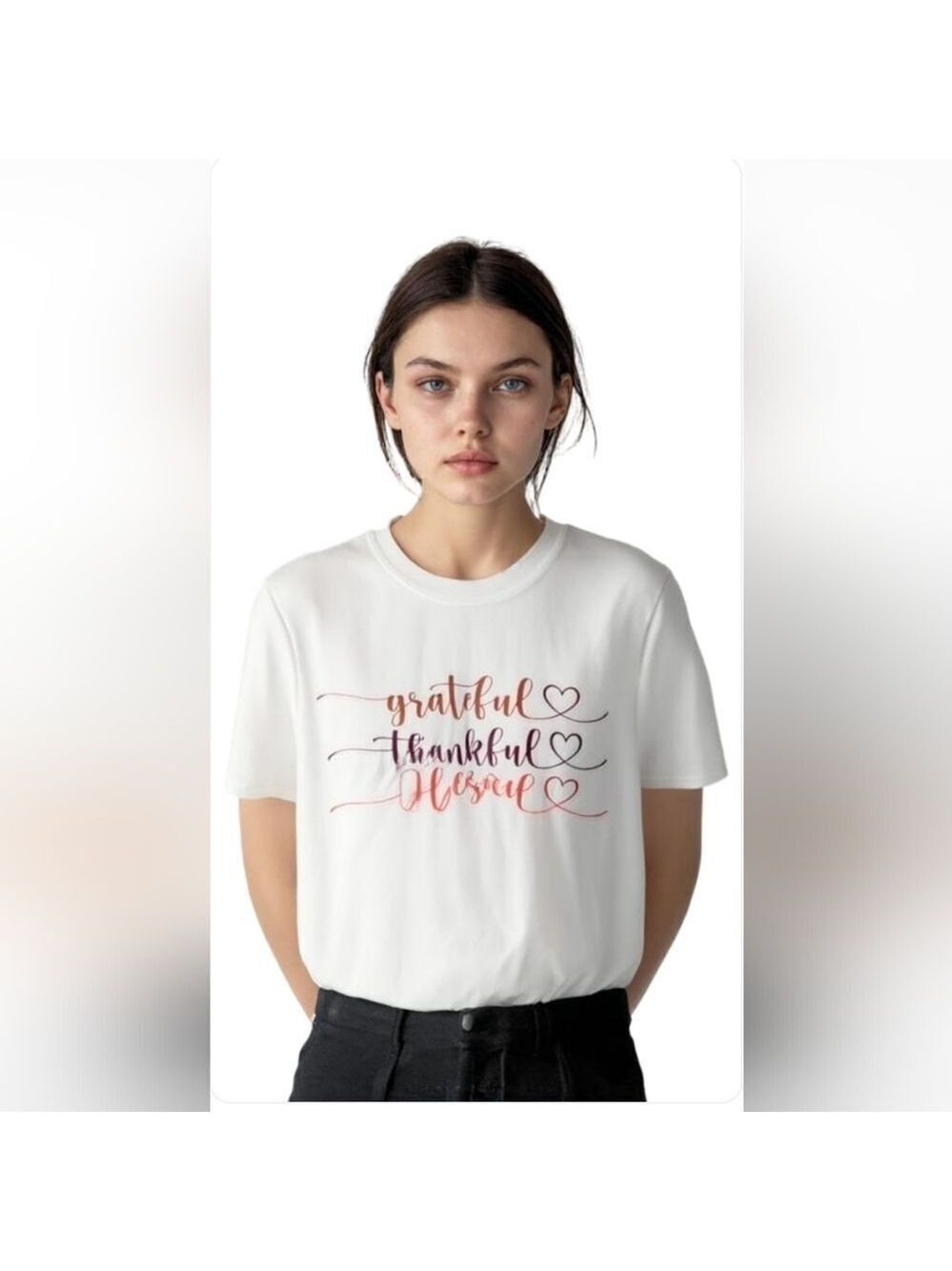 🆕️Grateful, Thankful and Blessed Graphic T-shirt